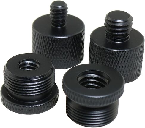 4PCS Microphone Stand Adaptor Microphone Thread Adaptor Female to Male Adaptor Suitable for Microphone Stands Microphone Clip Camera Stands and Recorder Stands in Saudi Arabia