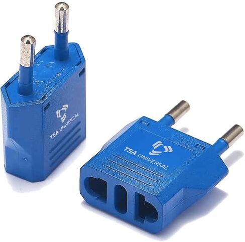 United States to Indonesia/Bali Travel Power Adapter to Connect North American Electrical Plugs to Indonesian Outlets for Cell Phones, Tablets, eReaders, and More (2-Pack, Black) in Saudi Arabia
