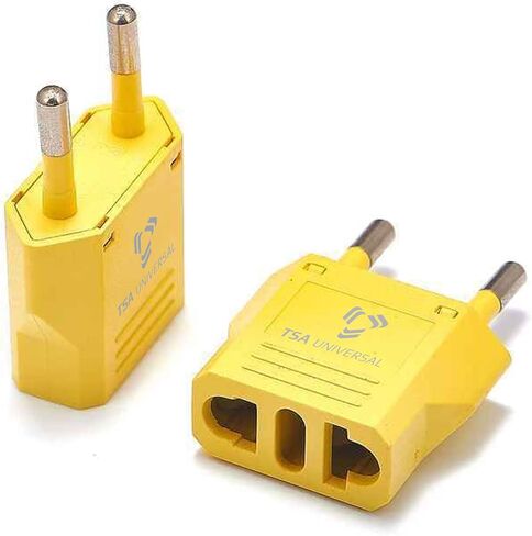 United States to Indonesia/Bali Travel Power Adapter to Connect North American Electrical Plugs to Indonesian Outlets for Cell Phones, Tablets, eReaders, and More (2-Pack, Black) in Saudi Arabia