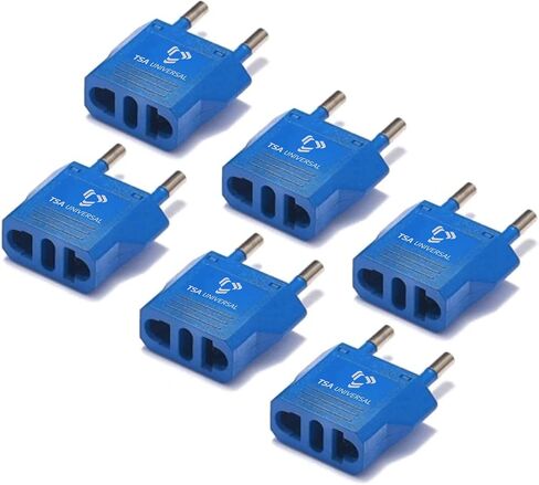 United States to Indonesia/Bali Travel Power Adapter to Connect North American Electrical Plugs to Indonesian Outlets for Cell Phones, Tablets, eReaders, and More (2-Pack, Black) in Saudi Arabia