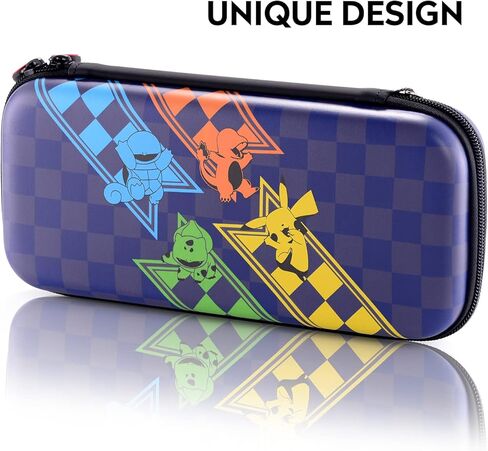 حقيبة حمل Bheddi Switch تناسب Switch/Switch OLED - حقيبة حمل محمولة واقية للسفر مع 10 فتحات لبطاقات الألعاب و2 واقي شاشة من الزجاج المقسى (GEN-ONE) in Kuwait