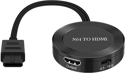 N64 إلى HDMI N64 HDMI محول N64 كابل إلى HDMI دعم 16:9/4:3 تحويل N64 إلى محول HDMI ومحول N64 in Kuwait