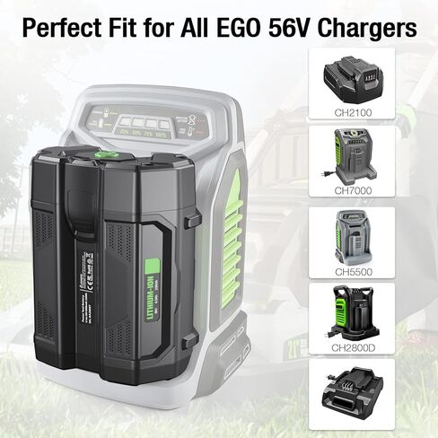 استبدال FirstPower لبطارية EGO المتوافقة مع بطارية EGO 56V 6.0Ah BA2800 BA4200 BA1400 بطارية بديلة ليثيوم أيون متوافقة مع أدوات الطاقة EGO 56V جزازة العشب ومنفاخ الأوراق والمنشار in Kuwait