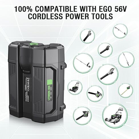 استبدال FirstPower لبطارية EGO المتوافقة مع بطارية EGO 56V 6.0Ah BA2800 BA4200 BA1400 بطارية بديلة ليثيوم أيون متوافقة مع أدوات الطاقة EGO 56V جزازة العشب ومنفاخ الأوراق والمنشار in Kuwait