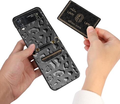 حافظة uCOLOR Crossbody Flip لهاتف Samsung Galaxy Z Flip 4 حافظة 5G (2022) محفظة مع فتحات لحامل البطاقات وأشرطة معصم للكتف (ذهبي وردي، Z Flip 4) in Kuwait