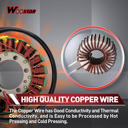 WOOSTAR 18 Coil 5 Wire Ignition Stator Magneto Replacement for TRX420 2007-2013 TRX420 Rancher Fe Fm 2007-2008 Quad ATV in Saudi Arabia