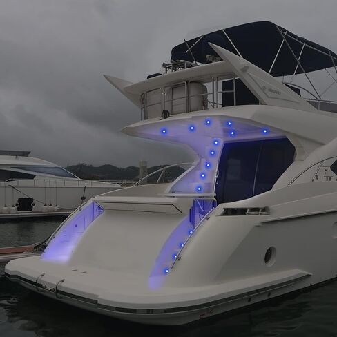 أضواء القارب الداخلية LED أضواء المجاملة البحرية أضواء مقصورة القارب RGBW الفولاذ المقاوم للصدأ فلوش جبل 12 فولت 2.76 بوصة in Kuwait