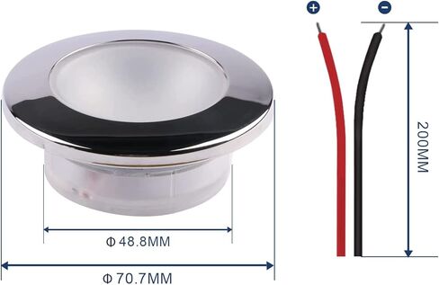 أضواء القارب الداخلية LED أضواء المجاملة البحرية أضواء مقصورة القارب RGBW الفولاذ المقاوم للصدأ فلوش جبل 12 فولت 2.76 بوصة in Kuwait