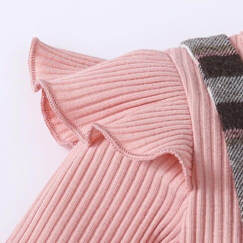 Baby Girl Plaid Patchwork Long Pants Jumpsuit Infant Girl Romper Overalls in Saudi Arabia