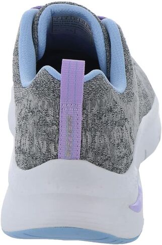 حذاء Skechers النسائي المريح المموج باللون الفحمي اللافندر، 8.5 in Saudi Arabia