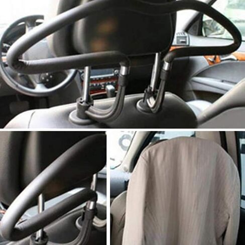 Car Auto Seat Headrest Back Clothes Coat Suit Hanger Vehicle Faux Leather Holder in Saudi Arabia