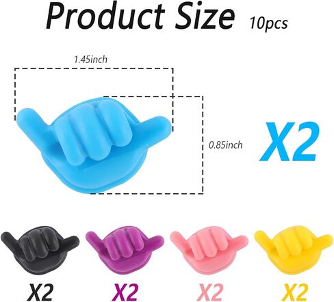 طقم خطافات سيارة صغيرة 10 قطع، خطافات إبهام مضحكة لتنظيم السيارة على لوحة القيادة وباب السيارة في كل مكان، حامل مفاتيح السيارة متعدد الأغراض، حامل قناع للسيارة، منظم كابل USB in Kuwait