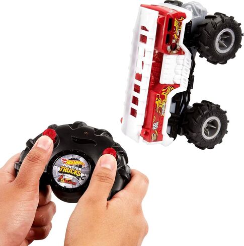 Hot Wheels RC Monster Trucks HW 5-Alarm 1:24 Scale, Remote-Control Vehicle with All-Terrain Tires & All-Wheel Drive, Toy for Kids 4 Years Old & Up in Saudi Arabia