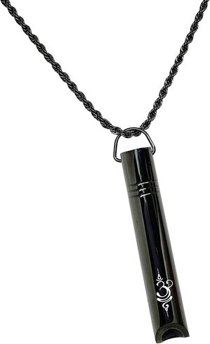 Artsy Woodsy Anxiety Relief Whistle Necklace, Stress Relief Pendant, Mindfulness Deep Breathing Tool, Natural Anxiety Relief, Meditation Jewelry, Relaxation Calming Down, Slowing Breath in Saudi Arabia