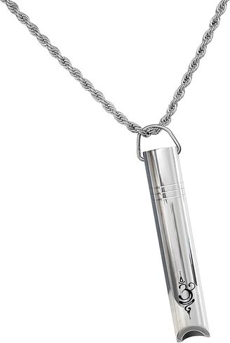 قلادة صافرة لتخفيف القلق من آرتسي وودسي، قلادة لتخفيف التوتر، أداة التنفس العميق الذهن، تخفيف القلق الطبيعي، مجوهرات التأمل، تهدئة الاسترخاء، إبطاء التنفس in Kuwait