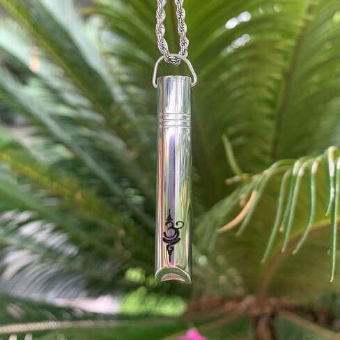 قلادة صافرة لتخفيف القلق من آرتسي وودسي، قلادة لتخفيف التوتر، أداة التنفس العميق الذهن، تخفيف القلق الطبيعي، مجوهرات التأمل، تهدئة الاسترخاء، إبطاء التنفس in Kuwait