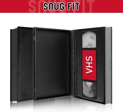 Standard Black VHS Cases, VHS Album Case with Outer Clear Sleeve (20 Pack) in Saudi Arabia