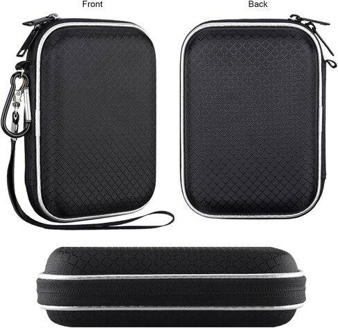 حقيبة حمل القرص الصلب Lacdo لمحرك الأقراص الصلبة الخارجي Maxone Ultra Slim Portable HDD USB 3.0 160GB 250GB 320GB 500GB 1TB 2TB EVA حقيبة سفر واقية مضادة للصدمات، أسود in Saudi Arabia