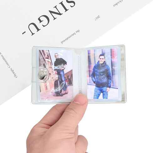 RIIEYOCA 4 Pack 2 inch Mini Small Photo Album, 2 inch 1 inch Photo Storage with Keychain 20 Pockets, Used to Store our Precious Friendship, Birthday Anniversary Valentine Wedding Gift，Kids Gift in Saudi Arabia