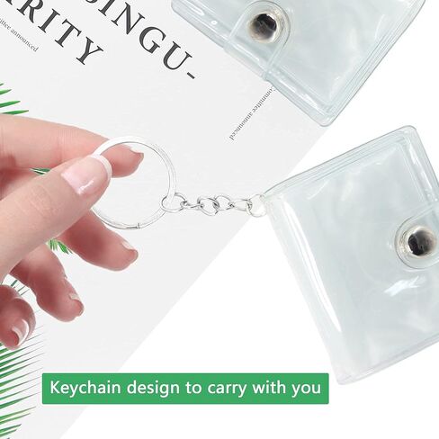 RIIEYOCA 4 Pack 2 inch Mini Small Photo Album, 2 inch 1 inch Photo Storage with Keychain 20 Pockets, Used to Store our Precious Friendship, Birthday Anniversary Valentine Wedding Gift，Kids Gift in Saudi Arabia