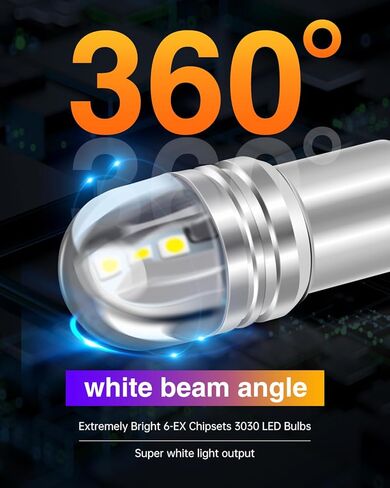 LUYED 1200 لومن 7440 7443 LED لمبة ضوء الفرامل 7441 7444 T20 W21W استبدال مصابيح LED للنسخ الاحتياطي الذيل الفرامل بدوره إشارة أضواء وقوف السيارات، زينون الأبيض، حزمة من 2 in Kuwait