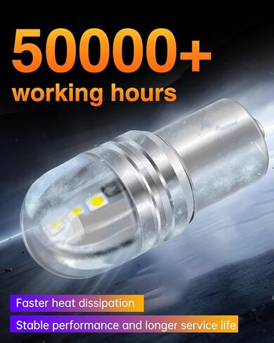 LUYED 1200 لومن 7440 7443 LED لمبة ضوء الفرامل 7441 7444 T20 W21W استبدال مصابيح LED للنسخ الاحتياطي الذيل الفرامل بدوره إشارة أضواء وقوف السيارات، زينون الأبيض، حزمة من 2 in Kuwait
