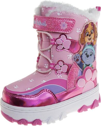 Nickelodeon Paw Patrol Fleece Lined Snow Boots for Girls Winter Boots (Toddler/Little Kid) in Saudi Arabia