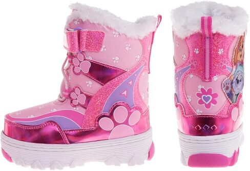 Nickelodeon Paw Patrol Fleece Lined Snow Boots for Girls Winter Boots (Toddler/Little Kid) in Saudi Arabia