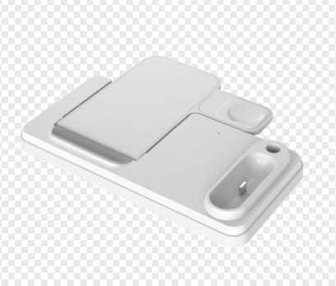 قاعدة شحن لاسلكية 4 في 1، قاعدة شحن سريعة مطورة لعام 2023 لسلسلة iWatch 7/6/SE/5/4/3/2، AirPods & Pencil، متوافقة مع iPhone13/12Pro/11/XS/XR/8 in Saudi Arabia