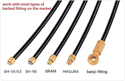 Bike Hydraulic Disc Brake Hose Line Cutter and Needle Barb Driver Head Insertion Installation Tool, with 2 Sets of Spare Pushing Needles in Saudi Arabia