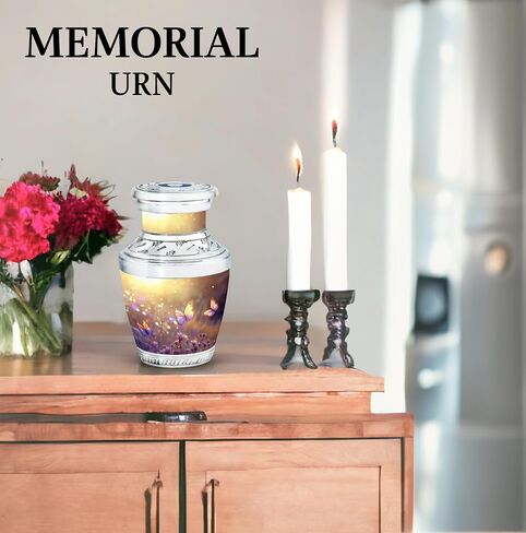 Butterfly Urn, Cremation Urns for Women - Burial Urns for Adult Human Ashes, Mini Urns for Human Ashes Keepsake, Urns for Adult Female, Yellow Urn - Small Cremation Urns for Ashes, 3 Inches in Saudi Arabia