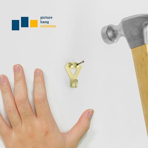 شماعات صور بوزن 100 رطل، عالية الجودة، قابلة لإعادة الاستخدام، 10 مجموعات متعددة الأغراض لتعليق الصور مع أظافر، مثالية لفن الحائط، والإطارات، والساعات، وديكور المكتب على الحوائط الجافة أو الخشب" in Kuwait