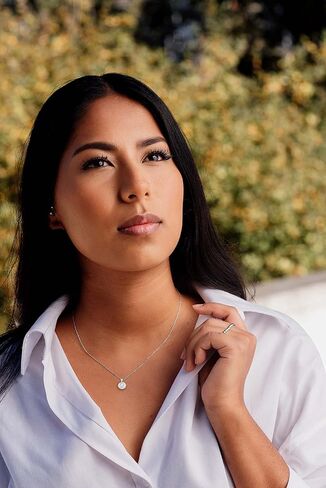 الصلبة 14k الذهب الأبيض قلادة سانت بنديكت - وسام ديني مزدوج الجوانب in Kuwait