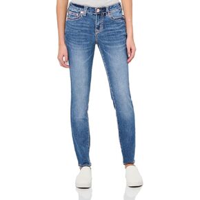 True Religion Women's Misses Halle Super Skinny Midrise Big T Jean