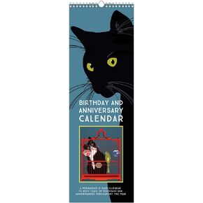 Linnea Design Cat Birthday & Anniversary Perpetual Calendar for Important Family Dates Special Event Calendar Reminder