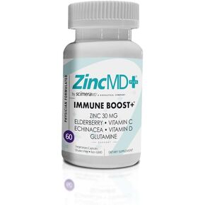 ScimeraMD® ZincMD Immune Support Supplement with Zinc, Elderberry, Vitamin C, Vitamin D, and Echinacea, 60 CT