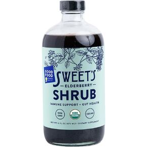Sweet's Elderberry Shrub | USDA Organic | Elderberry Supplement | Digestive Support