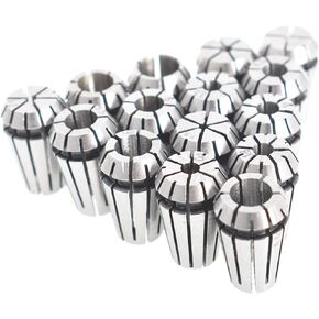 ER11 Spring Collet Set 1/16-1/4 Inch Carbon Steel Spring Collet Set for CNC Workholding Engraving and Milling Lathe Tools 7 Pack