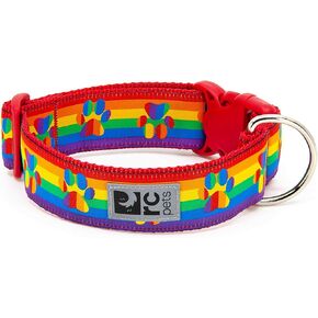 RC Pets 1-1/2 Inch Wide Adjustable Dog Clip Collar, Large, Watermelon
