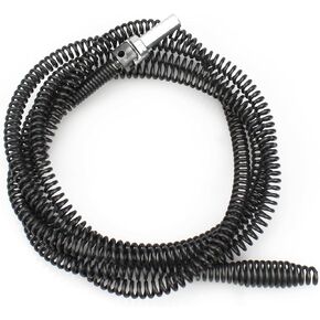 YankMooM Drain Snake Cable with Drill Connector 6.5Ft Drill Auger Drain Clog Remover Flexible Plumbing Auger Replacement Cable for Kitchen, Bathroom Sink and Toilet
