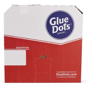Glue Dots Pro Dispenser Box Applicator with 4000 (1/2") Low-Profile Medium Tack Double-Sided Adhesive Dots
