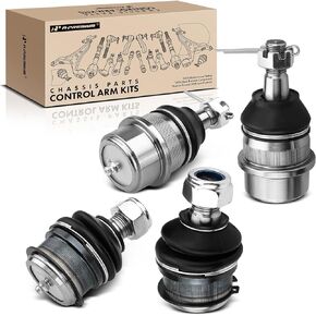 A-Premium Set of 4, Front Upper & Lower Ball Joints Kit, Compatible with Dodge Ram 1500 1994-1999, Ram 2500 1994-1999, 4WD Only
