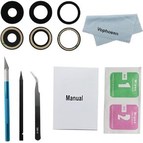 3PCS OEM Original Back Rear Camera Glass Lens Replacement for iPhone 14 Pro and for iPhone 14 Pro Max with Preinstalled Adhesive Includes Repair Toolkit Set and Installation Manual in Kuwait