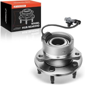 A-Premium Front Wheel Bearing and Hub Assembly with ABS & 5-Lug Compatible with Chevy HHR 2006-2011, Cobalt 2005-2010, Pontiac G5 2007-2009, Pursuit 2005-2006, Saturn Ion 2003-2007
