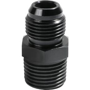 Aluminum Adapter NPT Adapter,8AN Male Flare to 3/8" NPT Pipe Fitting Adapter,Tubing Adapter Hose Connector,Used for Fuel Systems,Cooling systems,Power Steering Systems (6AN to 1/2 NPT)