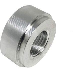1/2 NPT Female Weld in Bung Aluminum Adapters Weldable for Fuel, Oil, Coolant and Air