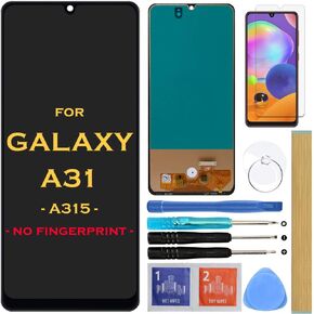 شاشة LCD بديلة تعمل باللمس مجموعة رقمية لهاتف Samsung Galaxy A31 A315 SM-A315F SM-A315F/DS A315G 6.4 بوصة (أسود)