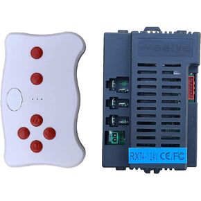 Weelye RX74 24V FCC CE مقبس ذو أربعة جوانب للأطفال يعمل بالطاقة للركوب على السيارة 2.4G بلوتوث للتحكم عن بعد وملحقات الاستقبال للأطفال ركوب كهربائي على قطع غيار السيارة