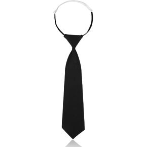 Ties for Women 13" Pre Tied Adjustable Necktie for Girls/Boys Black Tie for Women Skinny Necktie for School Uniforms JK/JC Cosplay Graduation Business Wedding