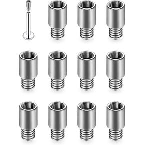 14G 16G Internal Thread Titanium Extension Replacement Piercing Bar Nose Rings Earrings Studs Lip Rings Labret Jewelry Lobe Earrings Studs Cartilage Medusa Piercings 2mm Barbell